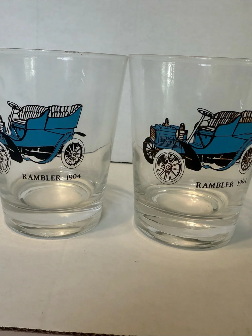 8 Vintage Automobile glasses.